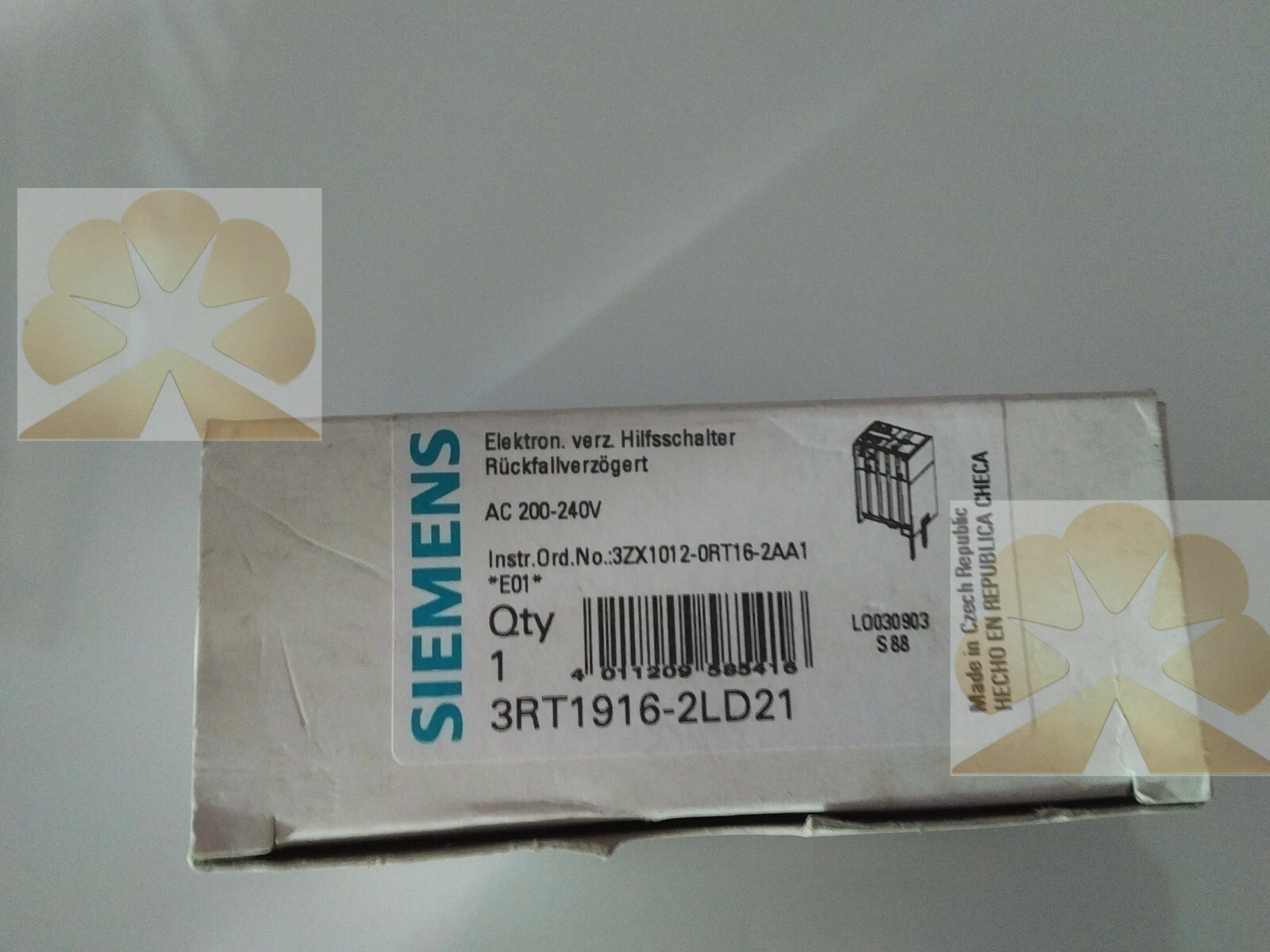 SIEMENS 3RT1916-2LD21 Product Description