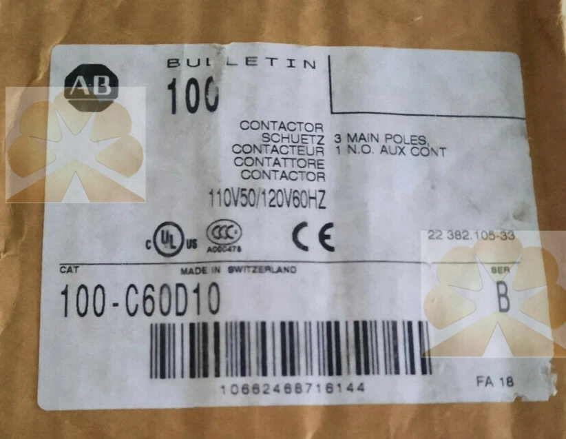 ALLEN-BRADLEY 100-C60D10 Product Description