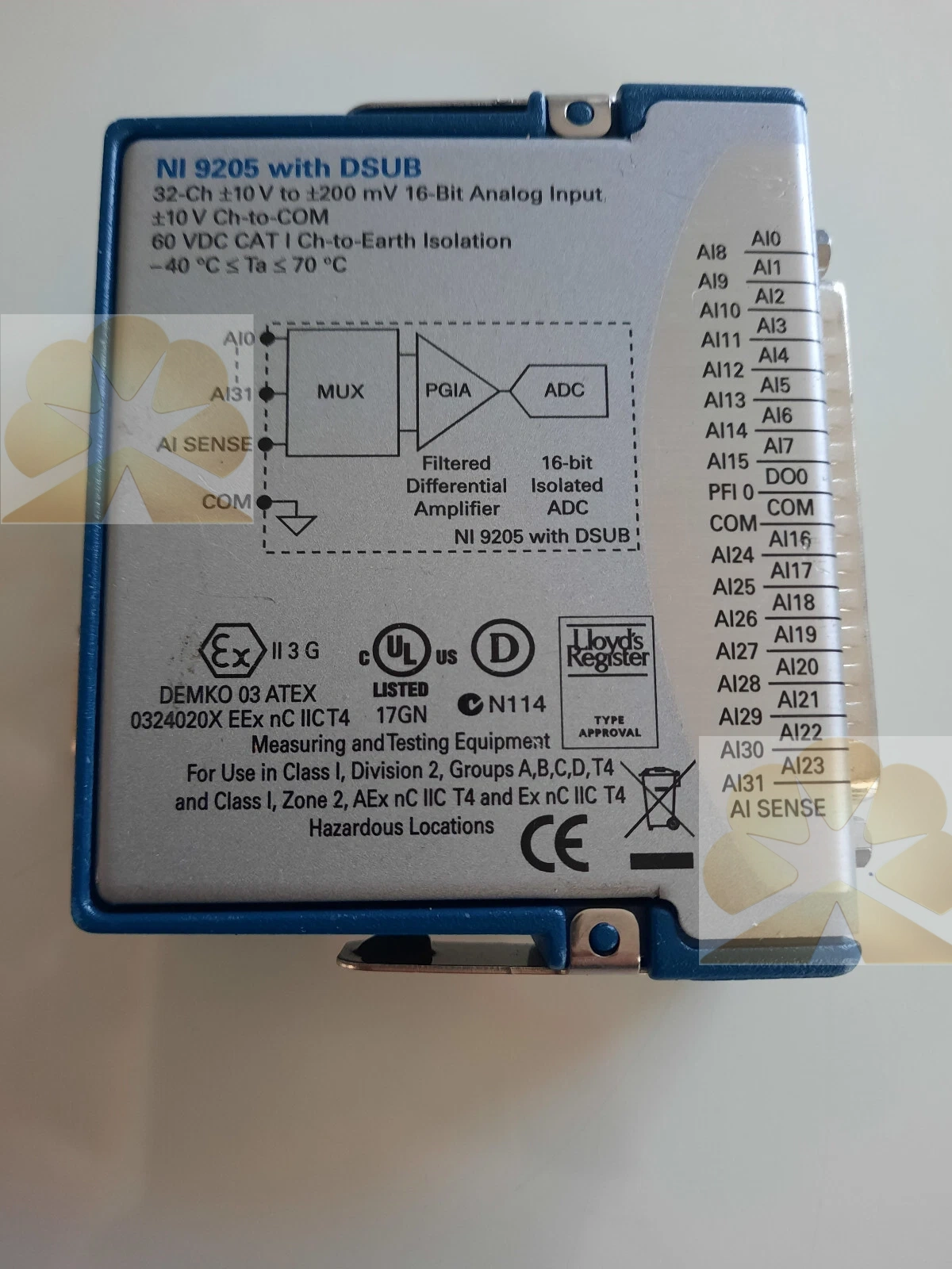 NATIONAL INSTRUMENTS NI 9205 Product Description