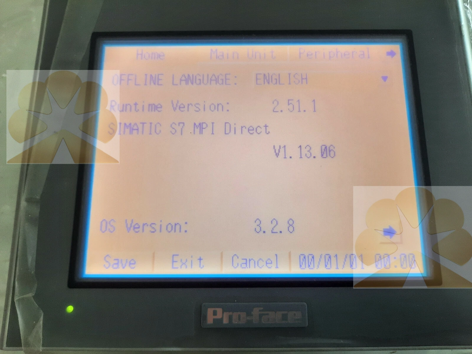 AST3302-B1-D24 Pro-face ST3000 Series 5.7" Monochrome Touch HMI