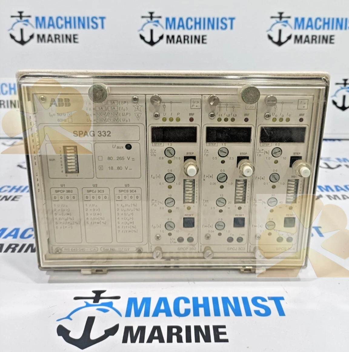 ABB SPAG 332 RS 643 040-CA GENERATOR PROTECTION RELAY