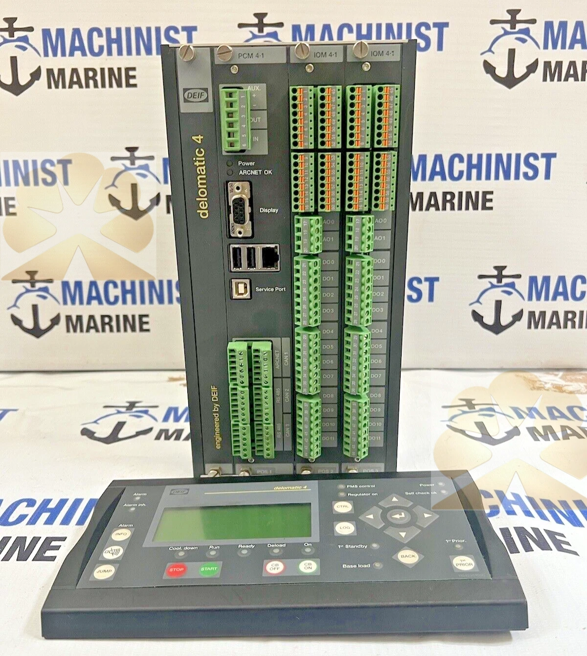 DEIF DELOMATIC 4 DGU 0001 CONTROL SYSTEM WITH DU2.1 DGU-1 DISPLAY