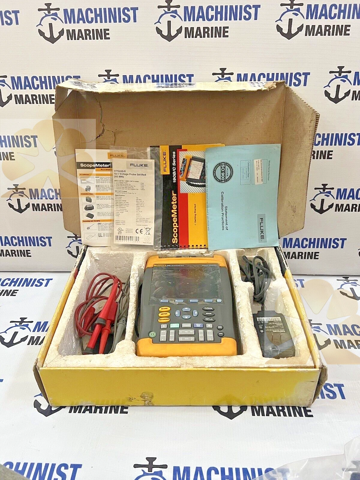 FLUKE 192B SCOPEMETER 60MHZ HANDHELD OSCILLOSCOPE