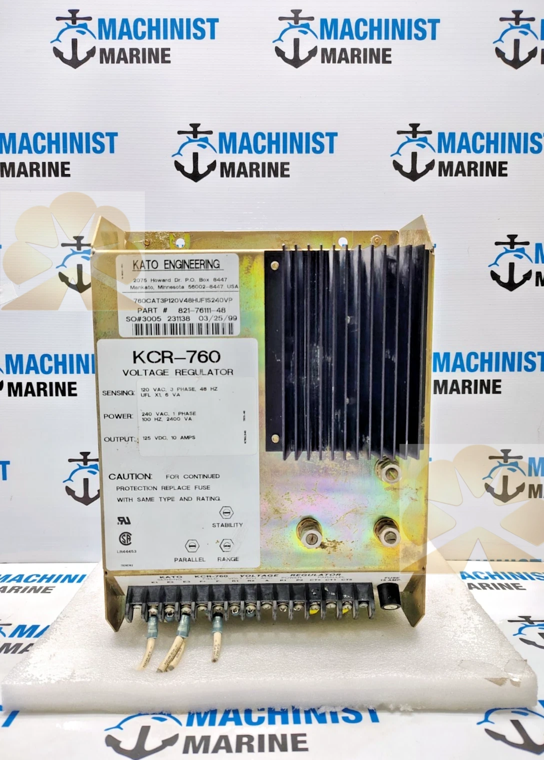 KATO ENGINEERING KCR-760 VOLTAGE REGULATOR 821-76111-48
