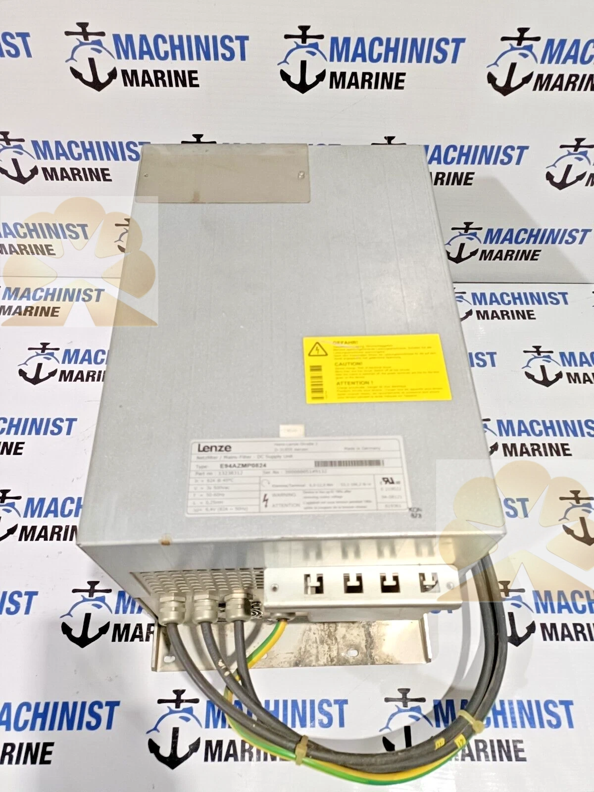 LENZE E94AZMP0824 DC SUPPLY UNIT WITH GREEN CABLES