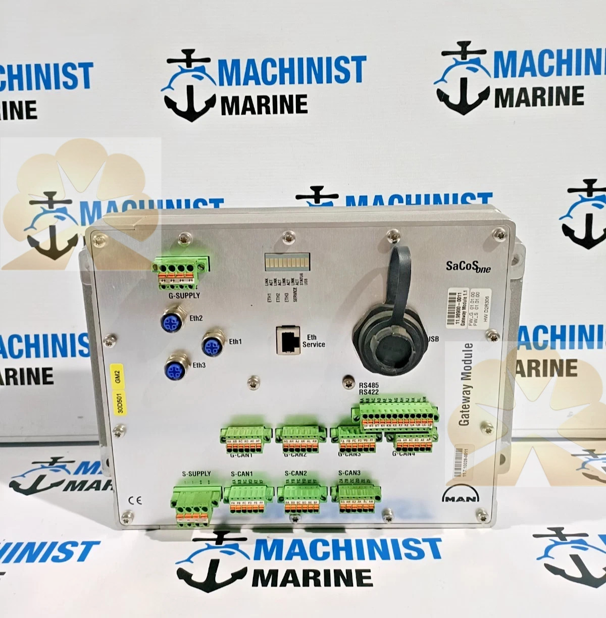 MAN SACOS ONE GATEWAY MODULE-1.1 11.98900-0011 ENGINE CONTROL MONITORING SYSTEM