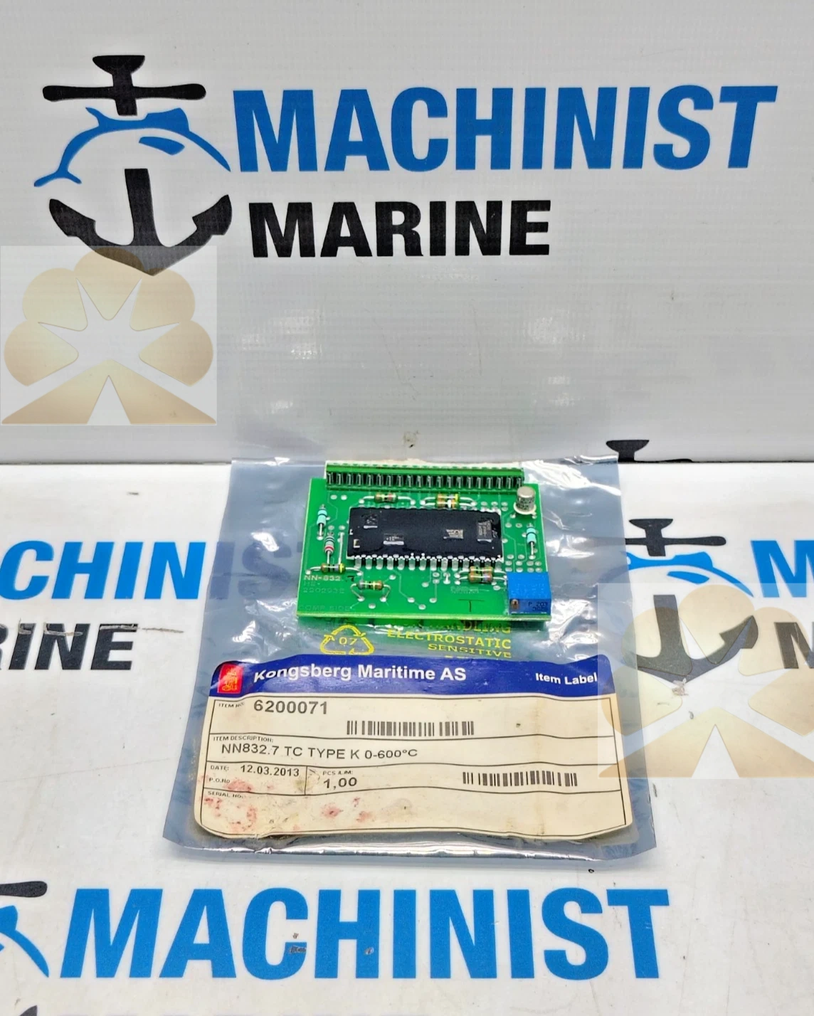 KONGSBERG NORCONTROL NN832.7 TC TYPE K 6200071 HE220293E PCB