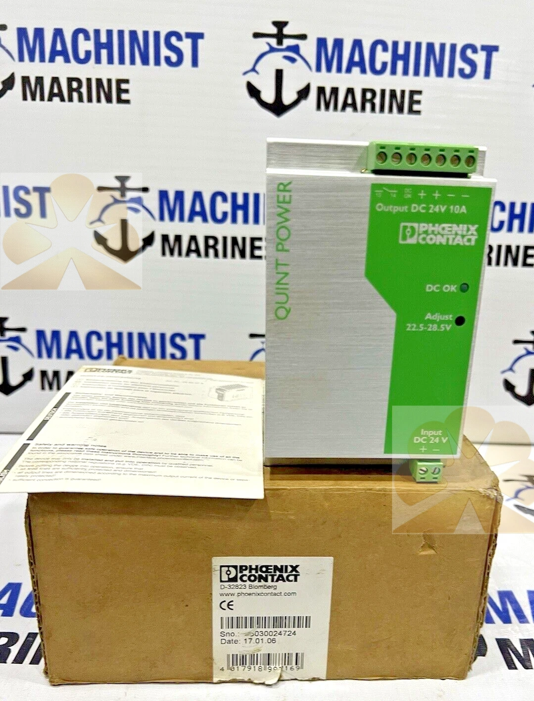 PHOENIX CONTACT QUINT-PS-24DC/24DC/10 POWER SUPPLY, ORDER NO. 2866378, BRAND NEW