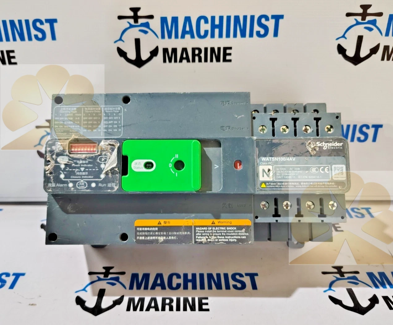 SCHNEIDER WATSN100/4AV AUTOMATIC TRANSFER SWITCH 100A 400V AC 50/60Hz FREE SHIP