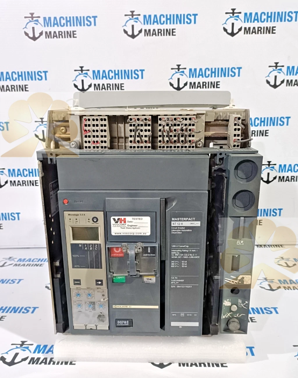 SQUARE D MASTERPACT NT 12 H 3POLE 1200A AIR CIRCUIT BREAKER