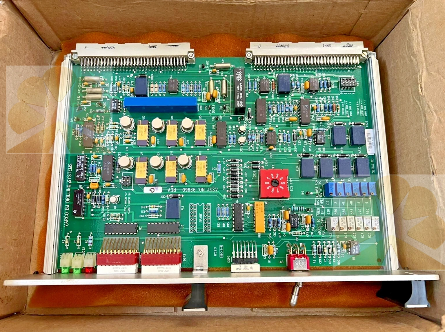 VARCO BJ DRILLING SYSTEMS 92960 SPEED/TORQUE INTERFACE II PCB CARD, ASSY.92963
