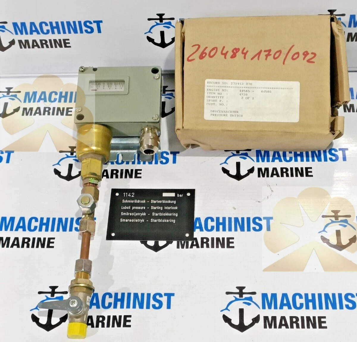 TRAFAG 940.2372.900 PRESSURE SWITCH -0.9...1.5 BAR