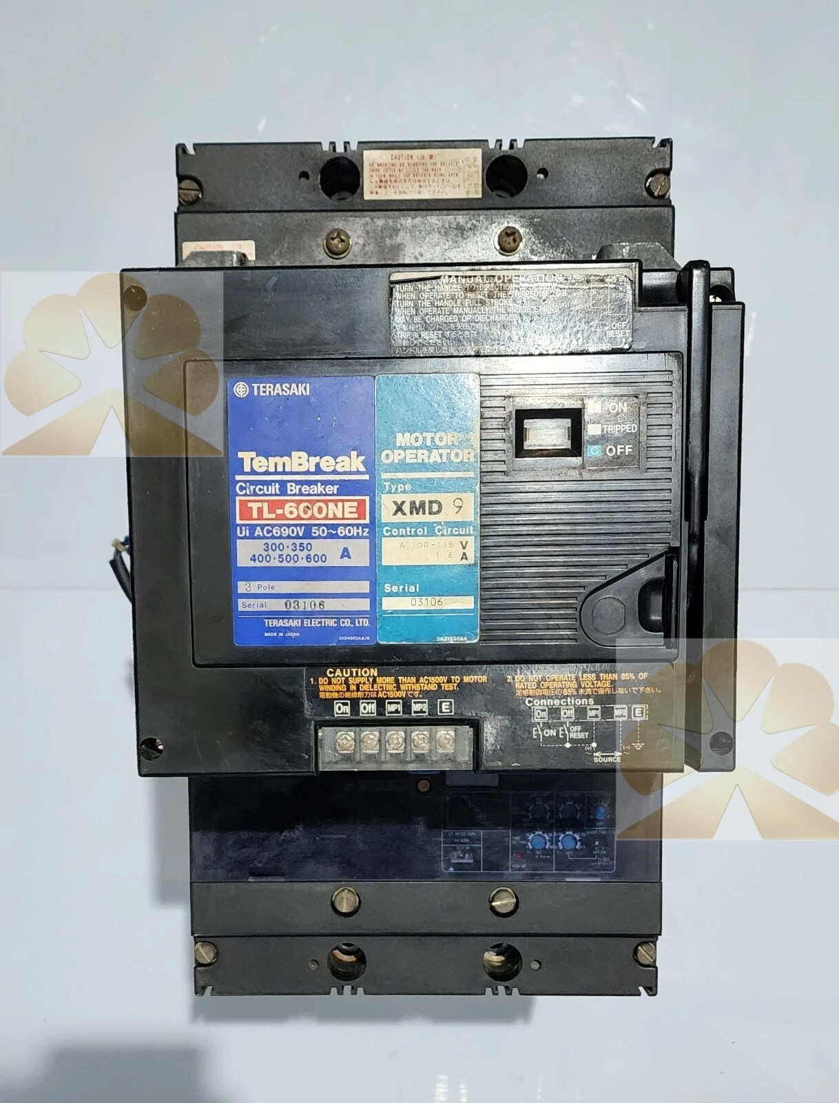Terasaki TL‑600NE (630A) Moulded Case Circuit Breaker Product Description