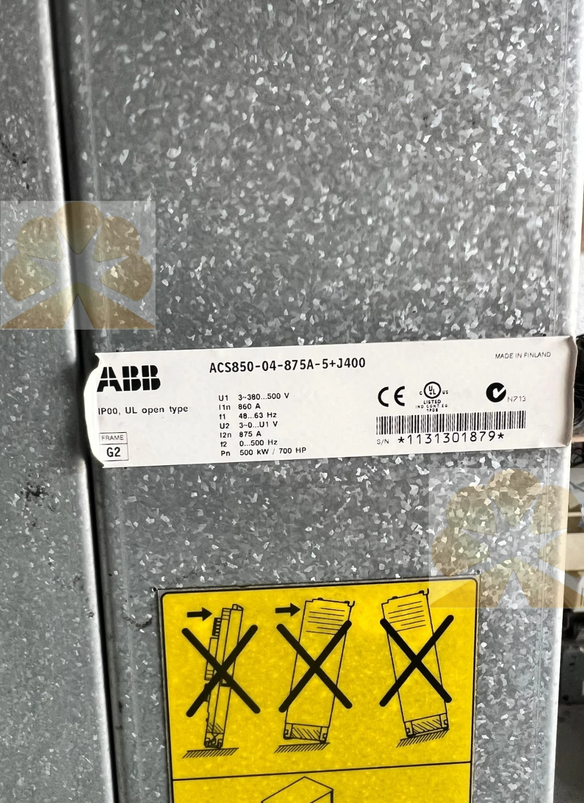 ABB ACS850-04-875A-5+J400 Variable Frequency Drive