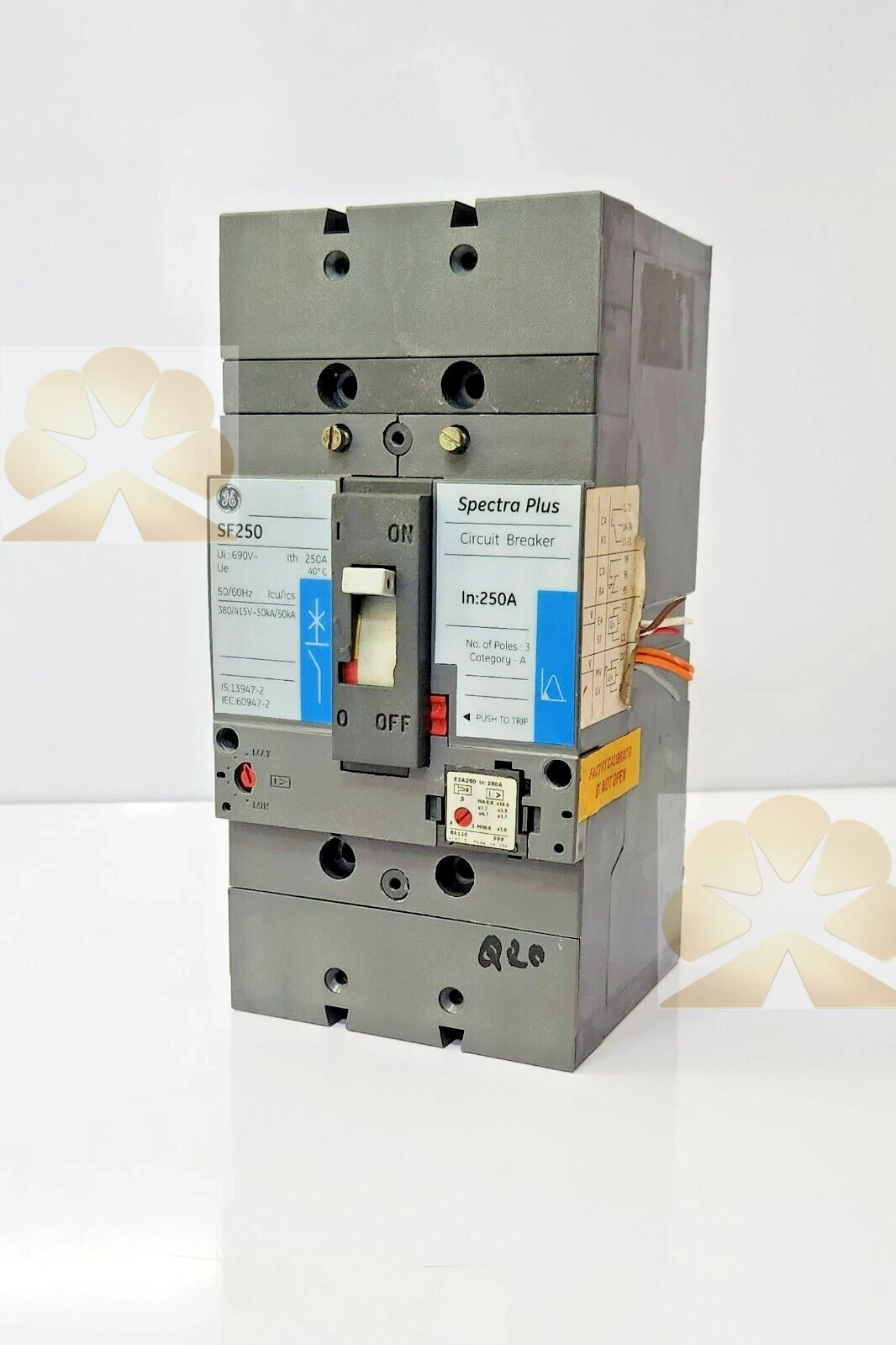 GE SF250 Spectra RMS Molded Case Circuit Breaker Frame Product Description